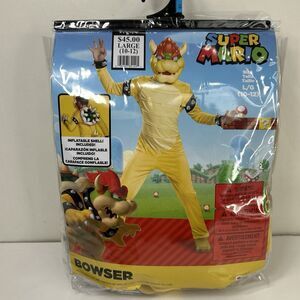 Disguise Bowser Child Costume Large 10-12 Halloween Super Mario Cosplay